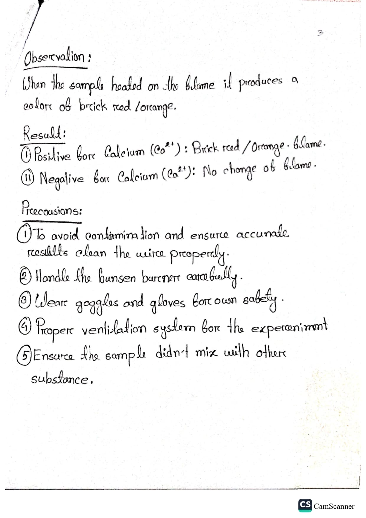Lab Page 4 - Chemical handling procedures