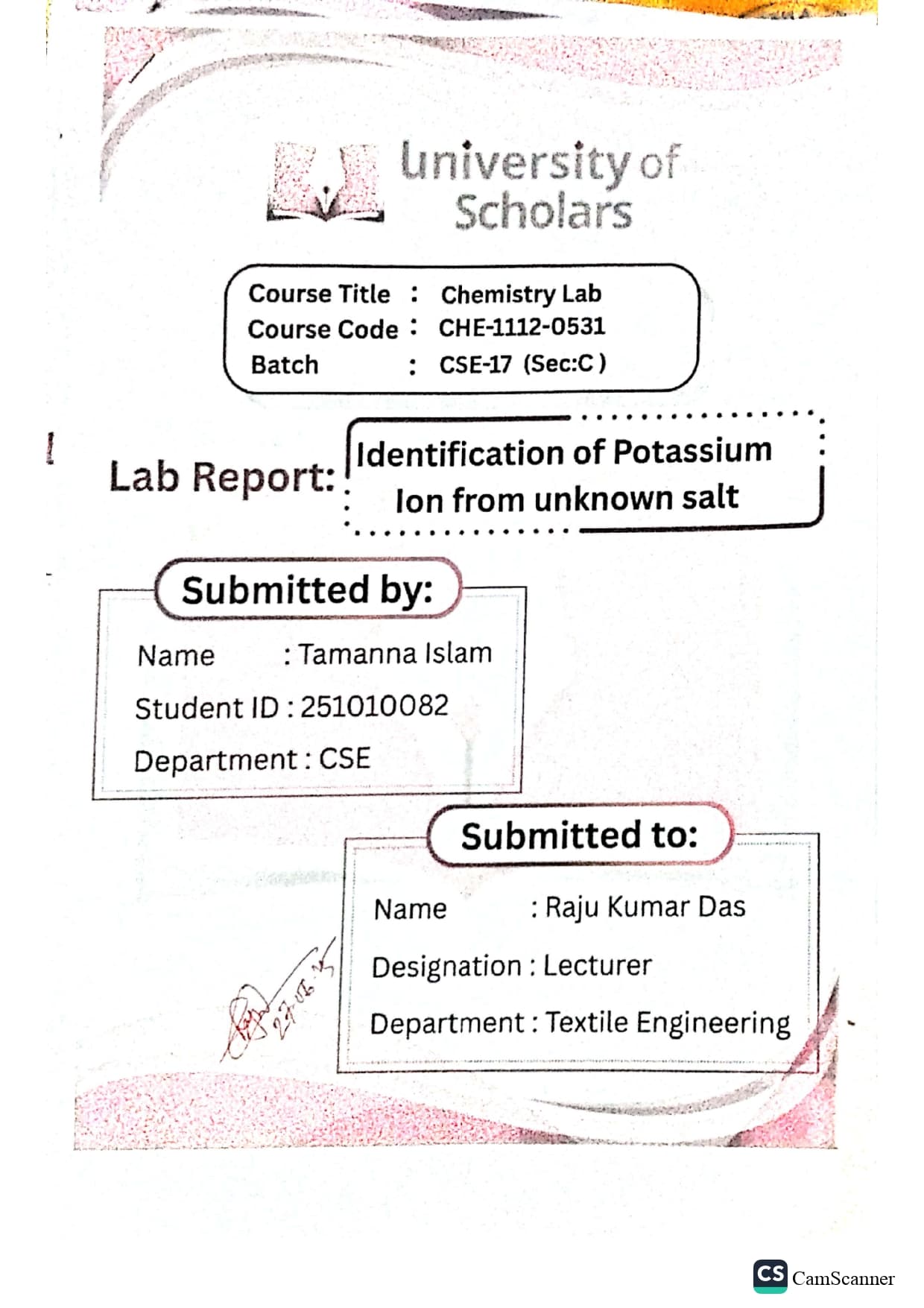 Lab Page 13 - Experiment 5: Spectroscopy